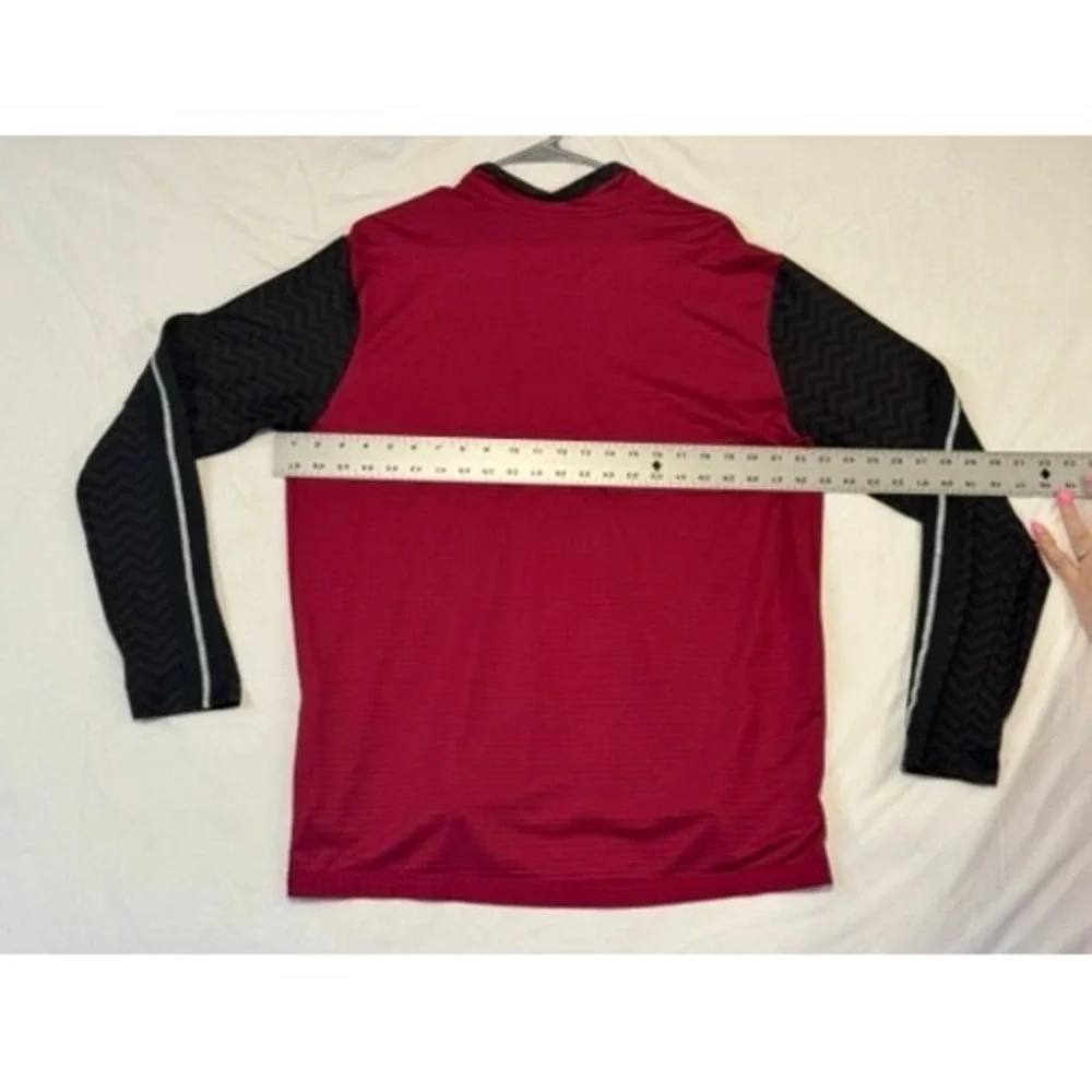 Nike Running Dri-FIT 1/2 Zip Pullover Mens XL Burgundy Black CJ5824-620